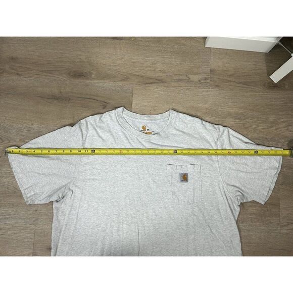 Carhartt Original Fit Grey Short Sleeve Work T-Shirt Size 2XL - Picture 3 of 4